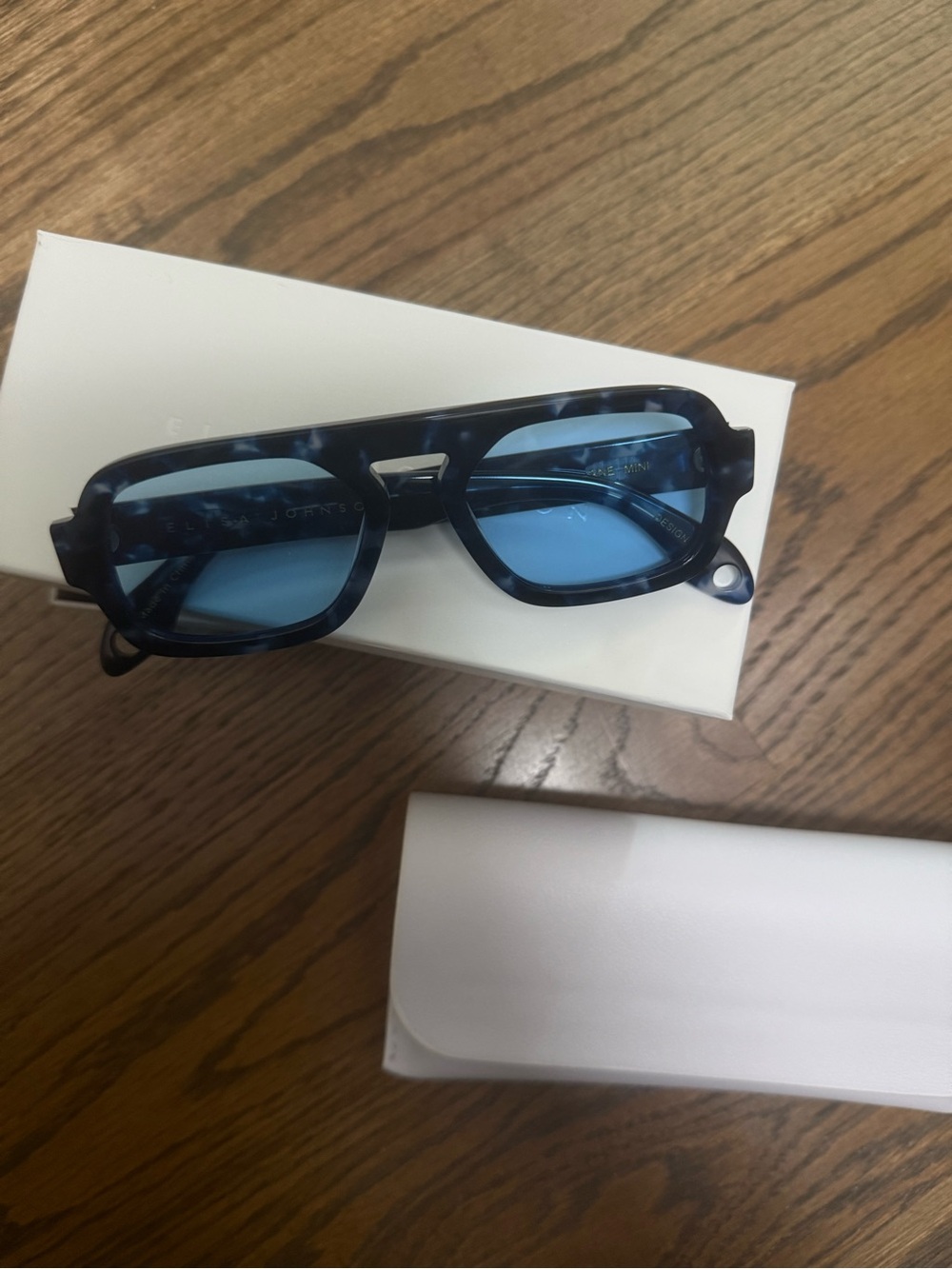 Elise Johnson Jane Mini Blue Tortoiseshell Sunglasses